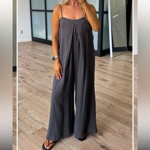 Shop Talulah Sun Drenched Charcoal Jumpsuit